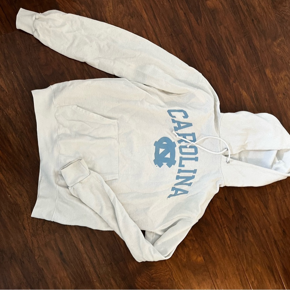Champion White and Blue Hoodie